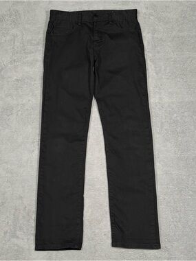 AX Armani Exchange J16 Straight Jeans Black 32x32 Mens Stretch Denim Preppy Dark